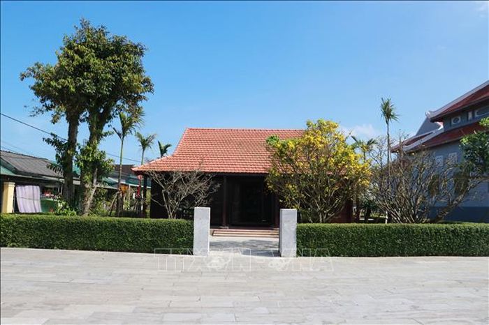 Nhà lưu niệm Tổng Bí thư Lê Duẩn tại thôn Hậu Kiên, xã Triệu Phong - Ảnh: Tường Vi - TTXVN