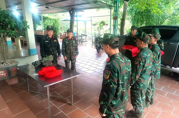 Hai hài cốt liệt sĩ vừa được quy tập.
