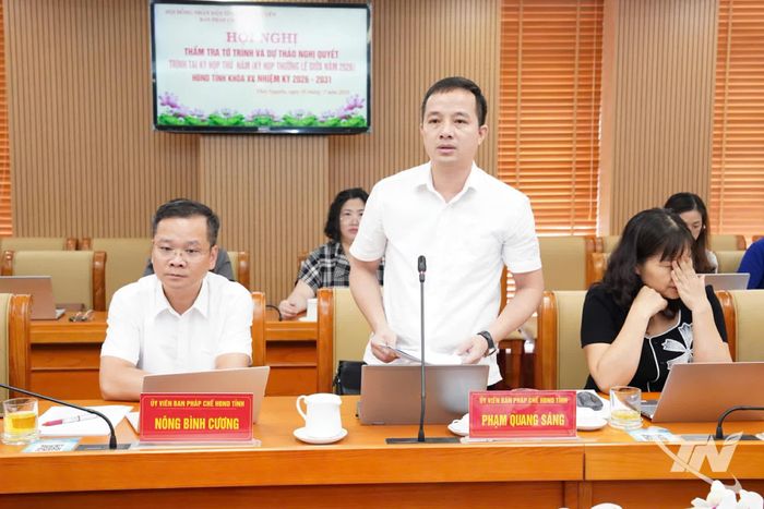 Đại biểu phát biểu tại Hội nghị.