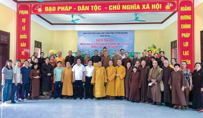 Hội nghị công bố nhân sự và trụ sở Ban Trị sự GHPGVN tỉnh Tuyên Quang nhiệm kỳ 2022-2027 sau sáp nhập