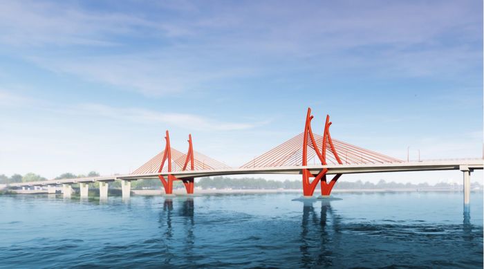 Mã phương án dự thi ED1004 với ý tưởng kiến trúc chủ đạo là Đoàn thuyền ra khơi.