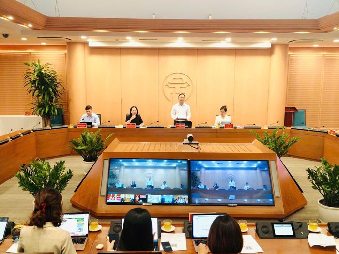Quang cảnh họp báo.