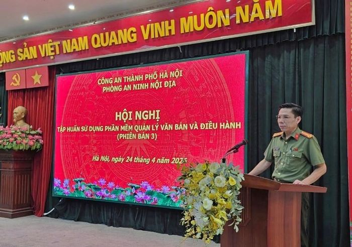 Phòng An ninh nội địa triển khai tập huấn sử dụng phần mềm Quản lý văn bản và điều hành V3