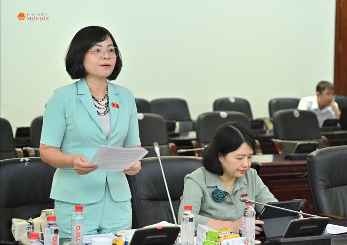 ĐBQH hoạt động chuyên trách tại Ủy ban Văn hóa và Xã hội Nguyễn Thanh Cầm tại phiên họp