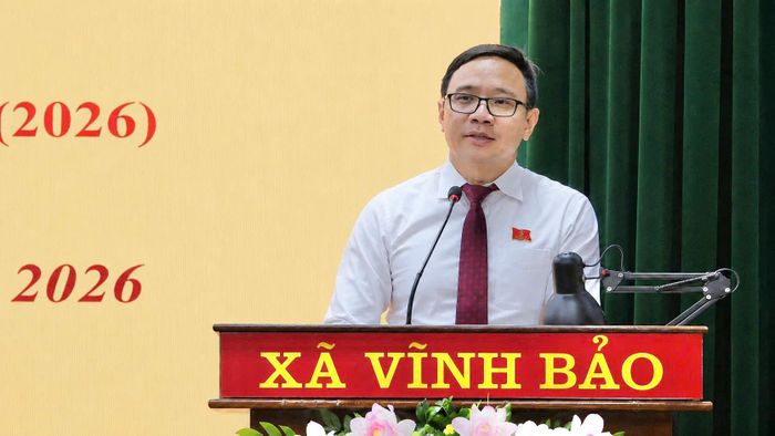 Ủy viên Ban Thường vụ Thành ủy, Phó Chủ tịch Thường trực HĐND thành phố Hải Phòng Đào Trọng Đức phát biểu chỉ đạo tại kỳ họp