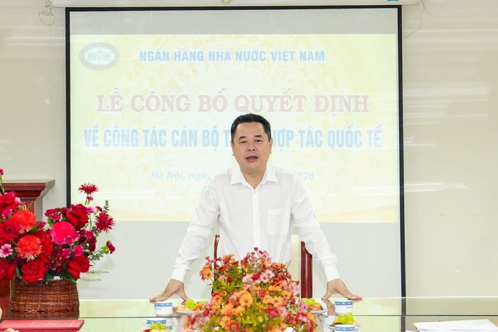 Phó Thống đốc Nguyễn Ngọc Cảnh phát biểu tại buổi lễ