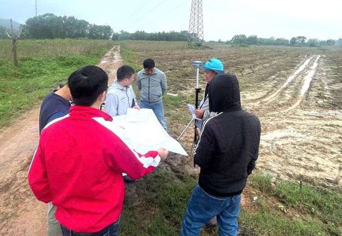 Khu vực triển khai dự án Cụm công nghiệp Hương Xuân.