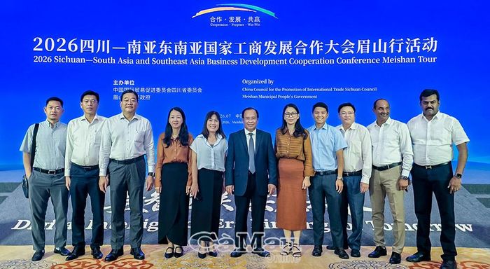 Đoàn công tác tỉnh Cà Mau tham dự Hội nghị xúc tiến đầu tư ngành công nghiệp Mi Sơn năm 2026 tại thành phố Mi Sơn, tỉnh Tứ Xuyên (Trung Quốc).