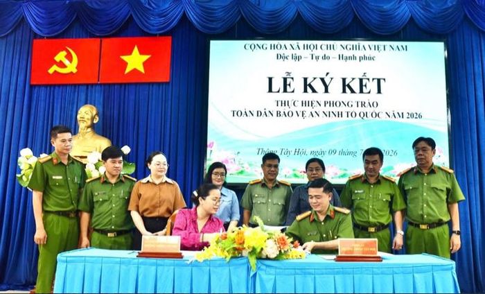 Ký kết giao ước thi đua thực hiện phong trào “Toàn dân bảo vệ an ninh Tổ quốc” năm 2026