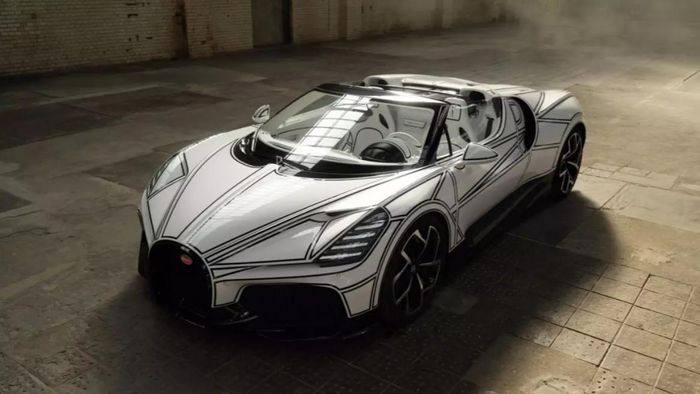 Thiết kế độc đáo của Bugatti W16 Mistral Blanc Éternel. Ảnh: Bugatti.