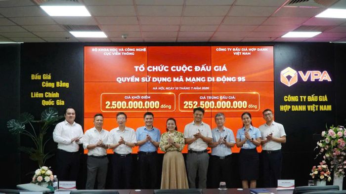 Giá trúng đấu giá đạt 252,5 tỷ đồng. (Ảnh: VPA)