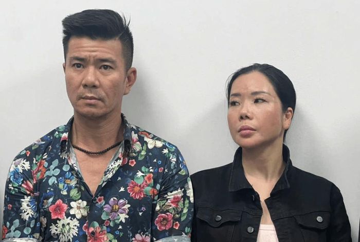 Đông "timo" và Mai Anh thời điểm bị bắt. Ảnh: Cơ quan Công an cung cấp