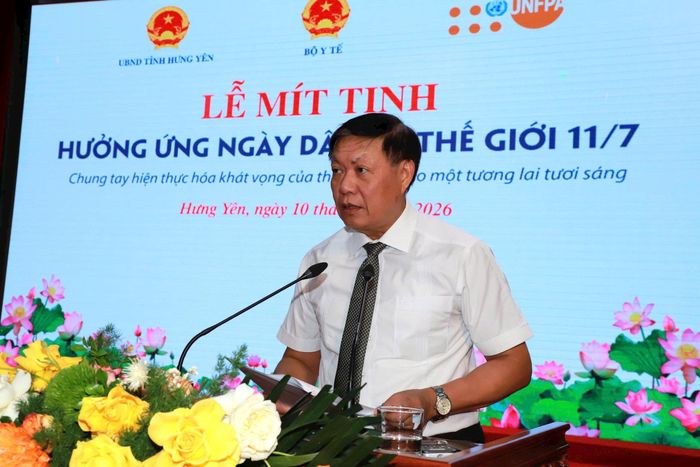 Thứ trưởng Bộ Y tế Đỗ Xuân Tuyên phát biểu. Ảnh: Thành Long