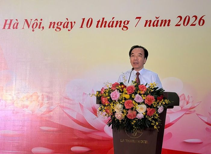 Ông Ngô Sách Thực, Chủ tịch Hội Bảo trợ người khuyết tật Việt Nam phát biểu. Ảnh: Hà Nam