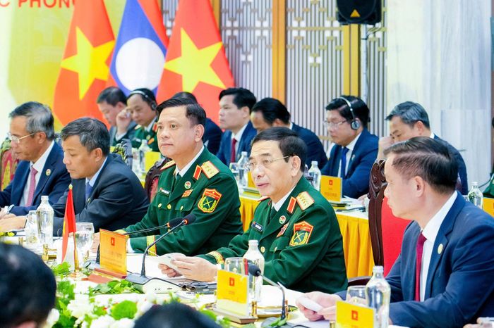 Đại tướng Phan Văn Giang, Phó Thủ tướng Chính phủ, Bộ trưởng Bộ Quốc phòng Việt Nam phát biểu. Ảnh: BTC