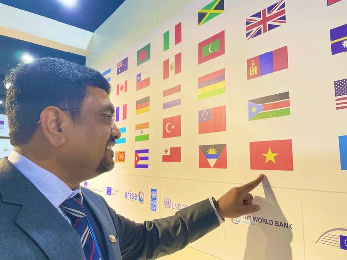 Ông Ashis Kumar, Giám đốc Vận hành của Liên minh Cơ sở hạ tầng chống chịu thiên tai (CDRI), cho biết Việt Nam là điểm đến tin cậy của nhà đầu tư Ấn Độ. Ảnh: Kiều Thoan Thu