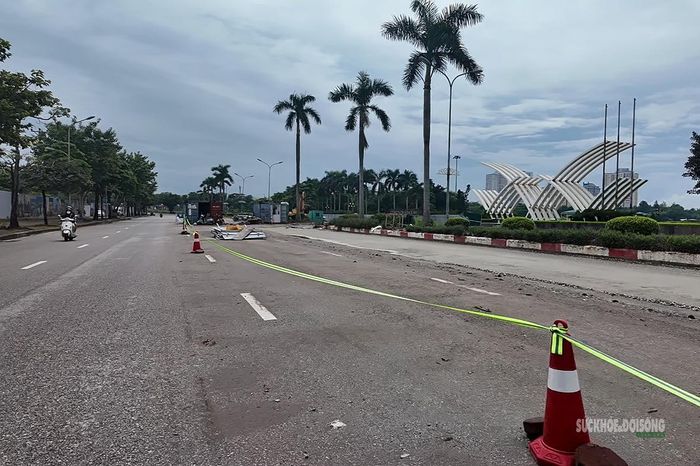 Khu vực công viên Hòa Bình nằm gần phạm vi thi công dự án.