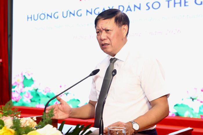 Thứ trưởng Bộ Y tế Đỗ Xuân Tuyên phát biểu.
