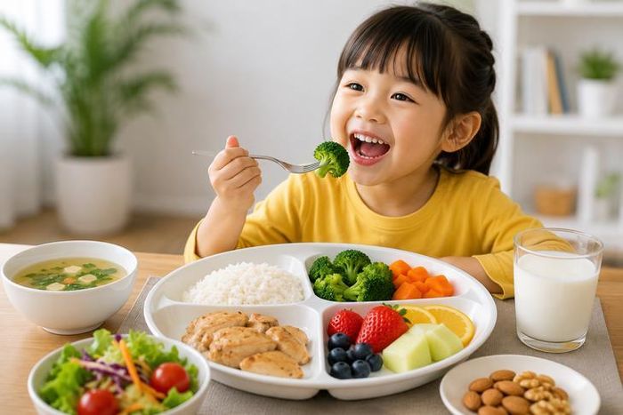 Dinh dưỡng là yếu tố quyết định sự tăng trưởng, phát triển thể chất, trí tuệ và sức khỏe lâu dài của trẻ em.