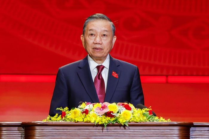 Tổng Bí thư, Chủ tịch nước nhấn mạnh: “An ninh trong kỷ nguyên mới phải hết sức chủ động, tỉnh táo, tuyệt đối không được mất cảnh giác". Ảnh: Quang Vinh