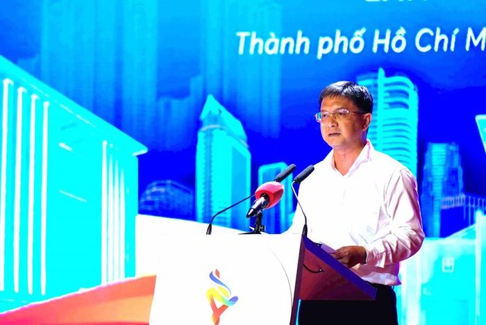 Ông Nguyễn Mạnh Cường - Ủy viên dự khuyết BCH Trung ương Đảng, Phó Chủ tịch UBND TP.HCM phát biểu tại Lễ bế mạc