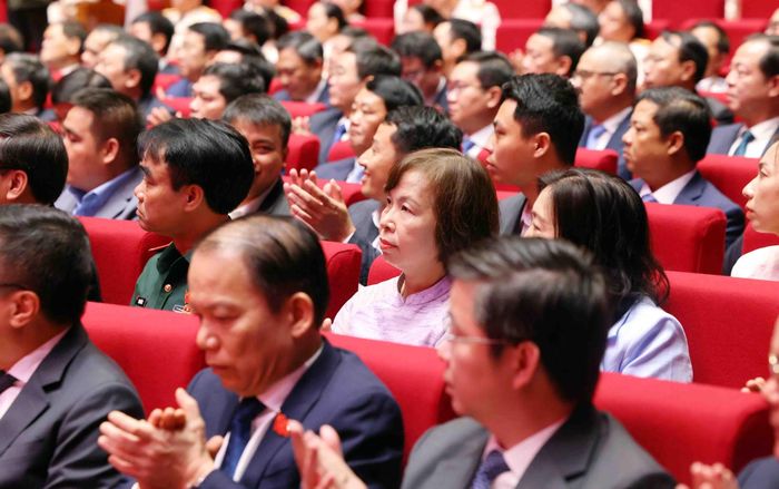 Các đại biểu tham dự buổi lễ. Ảnh: Phạm Kiên - TTXVN