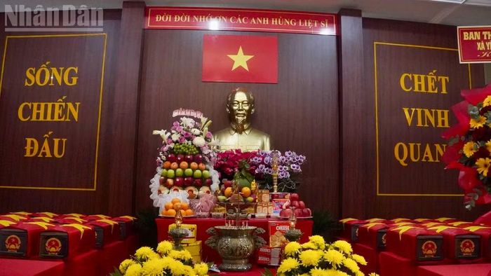 Khu vực Nhà quàn hài cốt liệt sĩ tại Công viên Lê Thị Riêng.