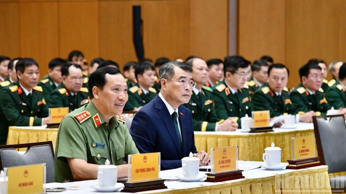 Thủ tướng Chính phủ Lê Minh Hưng tại Lễ tuyên dương (Ảnh: Thanh Giang)