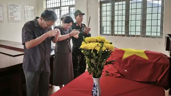 Hài cốt liệt sĩ Y Chông Triêk đang được thờ cúng, bảo quản tại Ban Chỉ huy Quân sự xã Krông Nô.