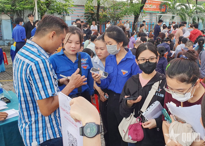 Các ngày hội tuyển dụng - việc làm là hoạt động thiết thực góp phần mở rộng cơ hội việc làm cho nhân lực trẻ.
