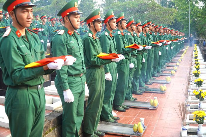  Lễ truy điệu và an táng 63 hài cốt liệt sĩ tại Nghĩa trang liệt sĩ Bình Phước 