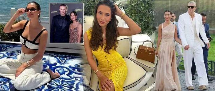 Tiền đạo Erling Haaland và người mẫu Isabel Haugseng Johansen được chú ý bởi chuyện tình kín tiếng, bắt đầu từ quê nhà Bryne, Na Uy. Bóng đá là điểm nối đầu tiên trước khi cả hai thành đôi nhiều năm sau đó. Ảnh: Getty/Instagram.