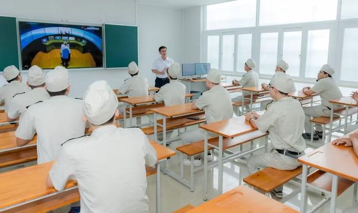 Một giờ học tại Trường Đại học Giao thông vận tải TPHCM. Ảnh: UTH.