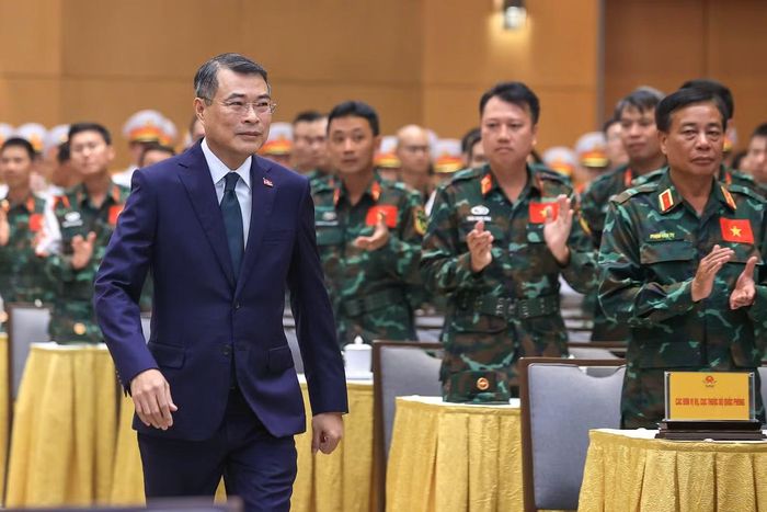 Thủ tướng Chính phủ Lê Minh Hưng đến dự lễ tuyên dương. Ảnh: Đoàn Bắc