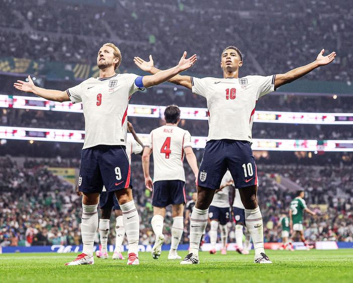 Tuyển Anh đang chơi hay nhờ cặp đôi Kane vs Bellingham - Ảnh: TNT Sports
