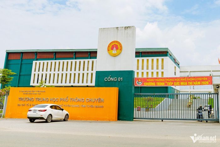 Trường THPT Chuyên Tuyên Quang, tỉnh Tuyên Quang. Ảnh: Vũ Mừng