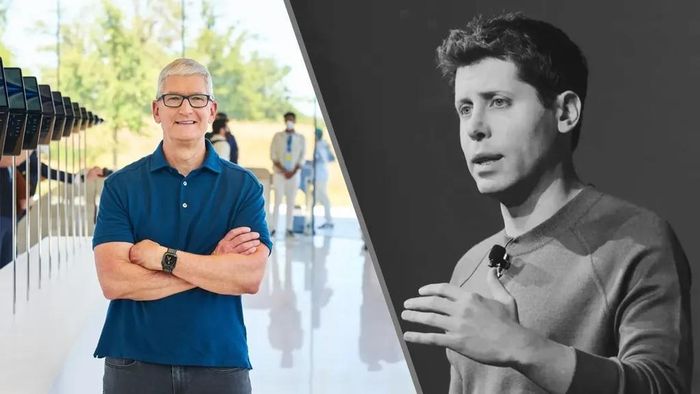 CEO Apple Tim Cook và CEO OpenAI Sam Altman. Ảnh: Tom's Guide