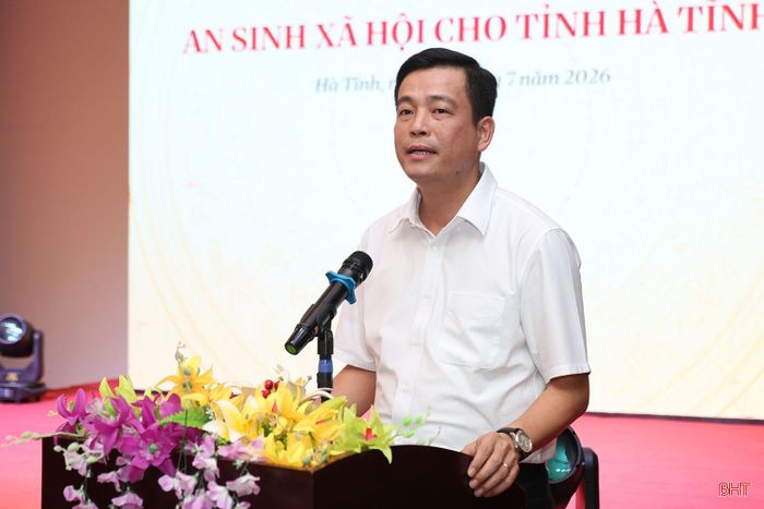 Chủ tịch Ủy ban MTTQ tỉnh Nguyễn Thành Đồng phát biểu tại chương trình.