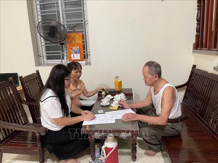 Lấy ý kiến người dân phường Tam Sơn về Đề án thành lập thành phố Bắc Ninh trực thuộc Trung ương. Ảnh: Thái Hùng/TTXVN