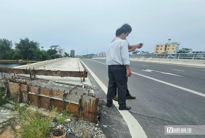 Cán bộ kỹ thuật Ban QLDA đầu tư Chương trình phát triển các đô thị loại II (các đô thị xanh) - dự án thành phần Thừa Thiên-Huế có mặt tại hiện trường ghi nhận phản ánh.
