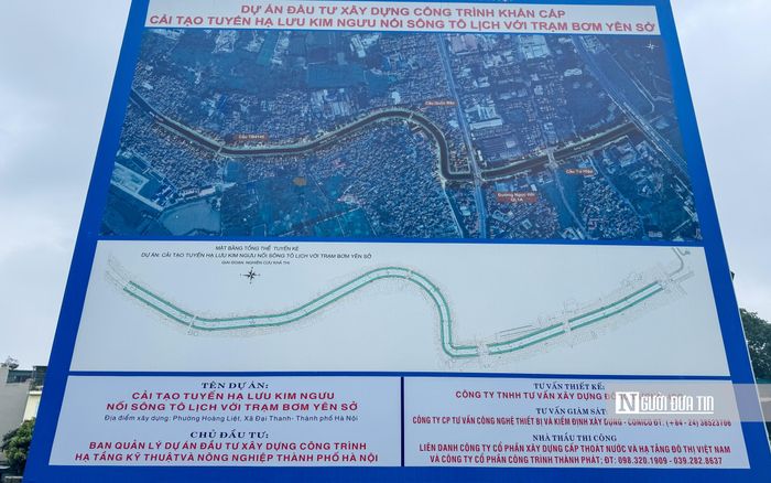 Đây là một trong những công trình trọng điểm thuộc nhóm giải pháp khẩn cấp nhằm khắc phục tình trạng úng ngập trên địa bàn Thủ đô.
