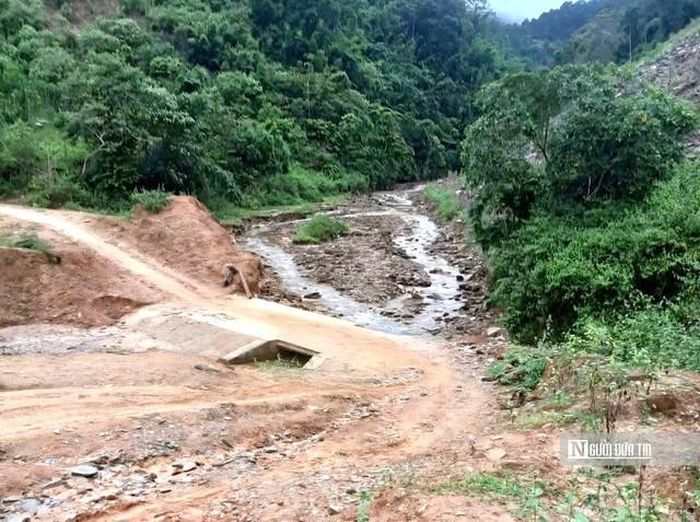 Cầu cứng kiên cố sẽ được xây dựng thay thế cầu tràn bản Ón, xã Tam Chung.