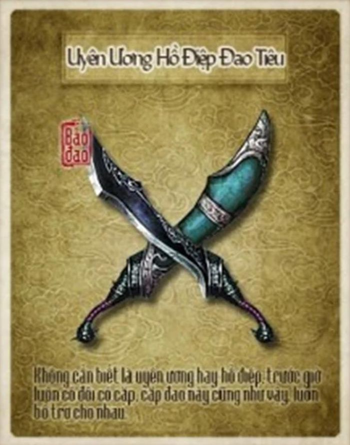 Cặp đao luôn song hành bên nhau. 