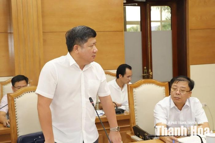 Đại diện Sở Nông nghiệp và Môi trường phát biểu tại hội nghị.