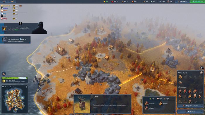 Một phân cảnh gameplay trong Northgard: Definitive Edition.