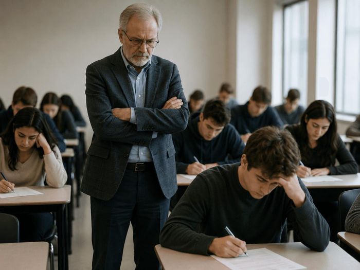 Điểm trung bình của kỳ thi cuối kỳ môn kinh tế tại Brown University đã giảm mạnh so với kỳ thi giữa kỳ làm tại nhà.