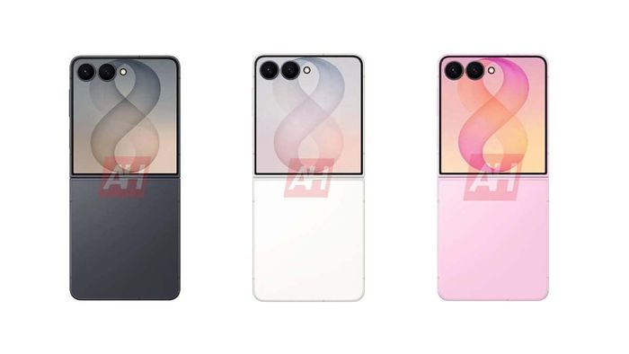 Hình ảnh render bị rò rỉ trước đó về Galaxy Z Flip8