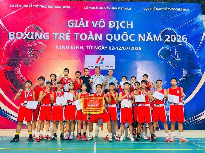 Đoàn boxing Gia Lai xếp hạng nhất toàn đoàn nội dung nam ở lứa tuổi 17-18. Ảnh: ĐVCC
