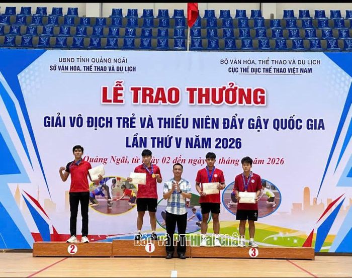 Đoàn Lai Châu đạt 2 Huy chương Vàng tại giải đấu.