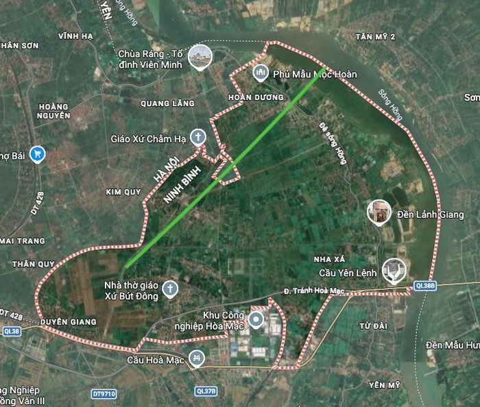 Hình ảnh thực địa trên Google vệ tinh.